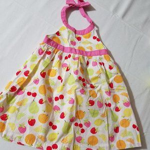 GYMBOREE Berry Sweet 12-18 Month NWT fruit print dress, white diaper cover.